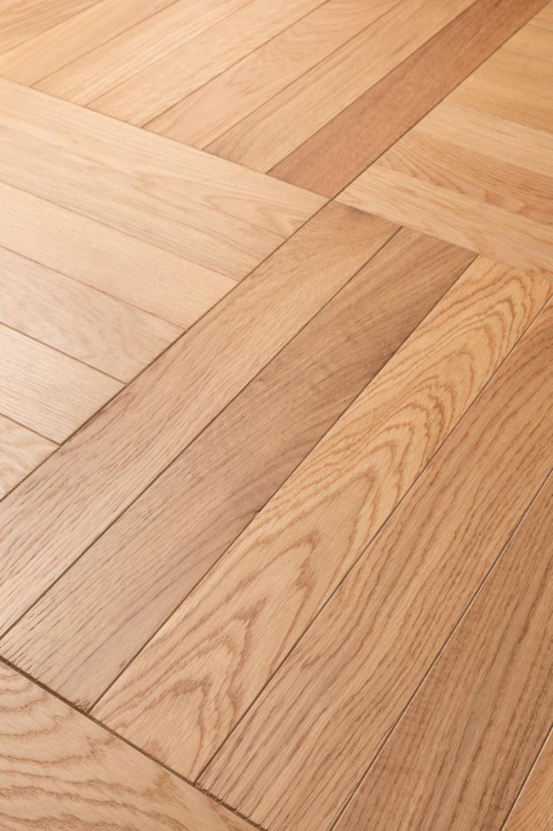 Parquet chêne massif inspiration chêne pr verni mat 10 x 70 x 490 mm 20879