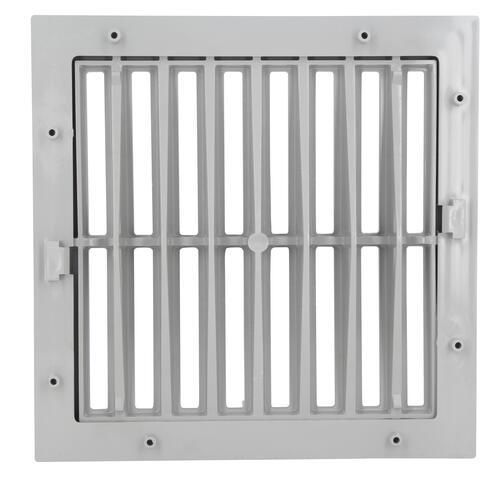 Grille de sol avec cadre PVC longueur 300mm GRC30