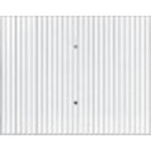 Porte garage basculante débordante 134 acier rainures verticales blanc sans rail 2000x2375mm Uw= 6.5/m². K