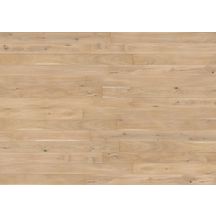 Parquet contrecollé monolame Montana - chêne rustique crème brossé verni mat - 1092x180 mm - ép. 14 mm