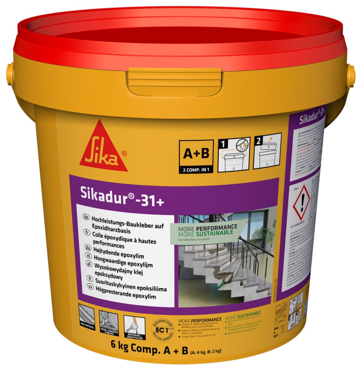 Colle Epoxy SikaDur-31+ kit de _6kg Réf: 644872