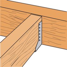 Sabot ailes intérieures SAI 380 - acier galvanisé - 76x152x2 mm - l. ailes 34 mm