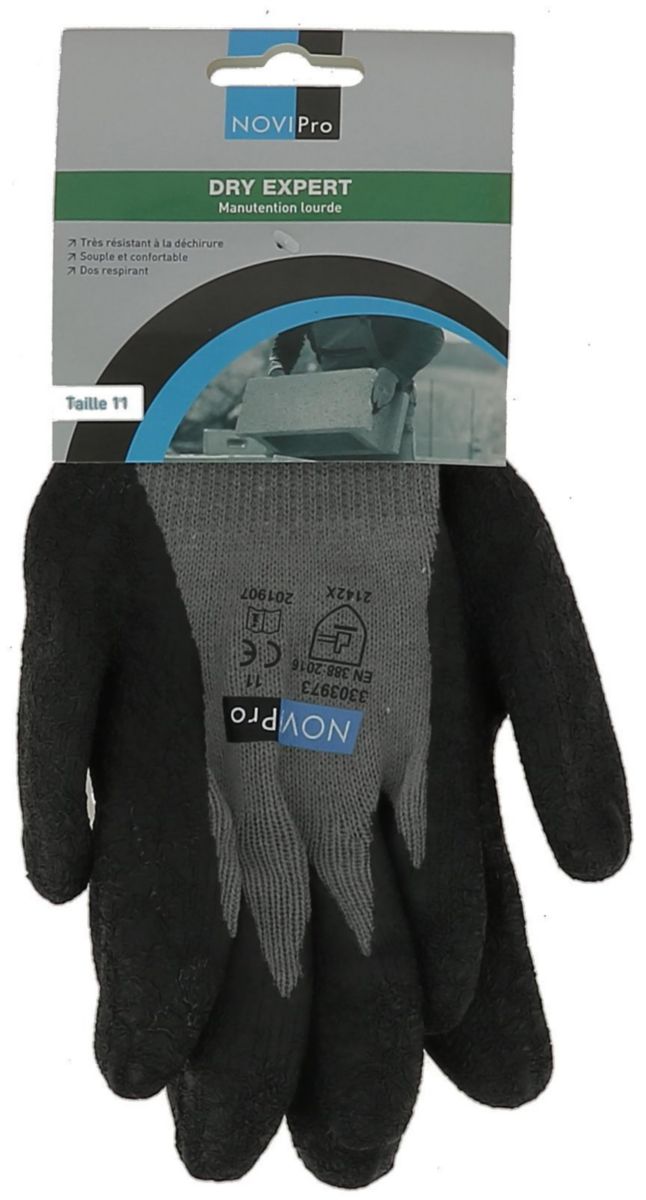 Gants de manutention lourde en milieu sec DRY EXPERT - taille 11 - la paire