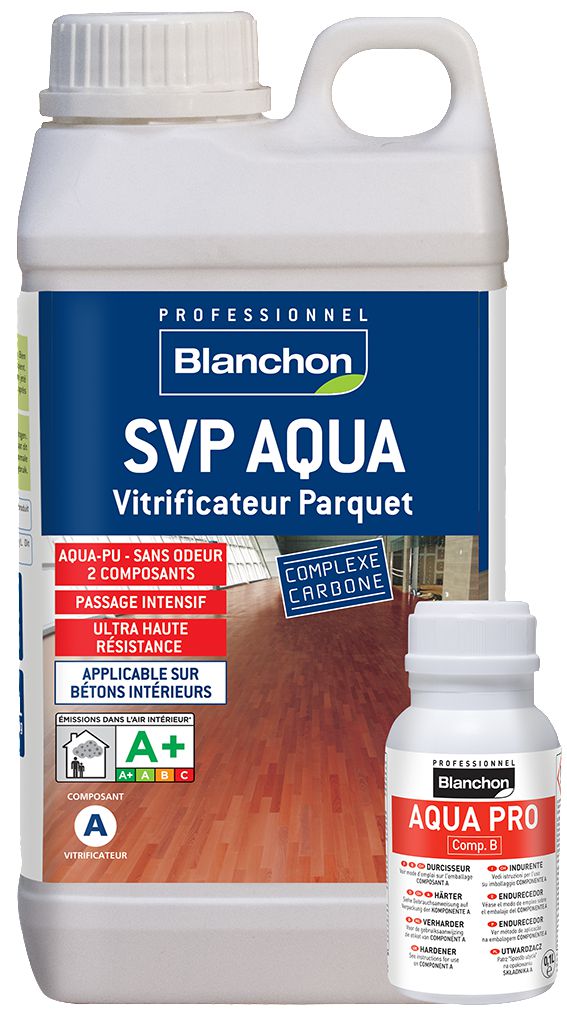 Blanchon Super Vitrificateur Aqua Bidon De Litre Satin Point P