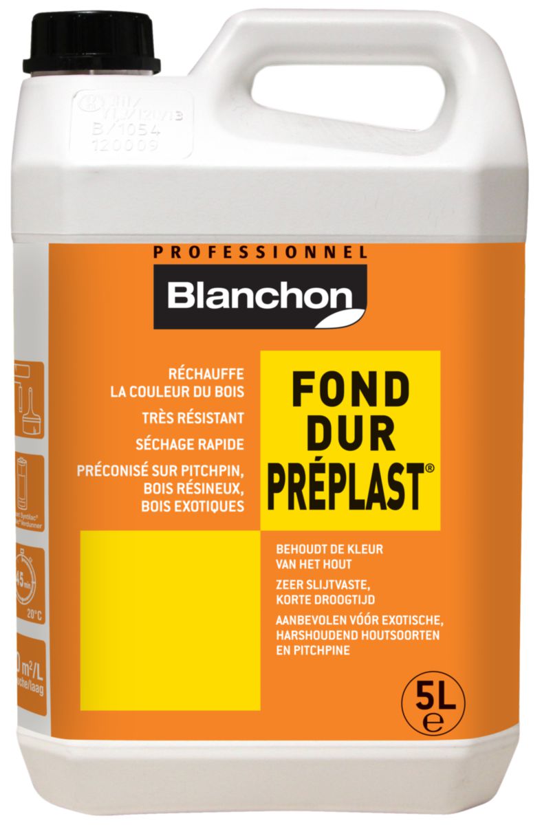 Fond Dur Préplast pour parquet et boiserie - bidon de 5 l