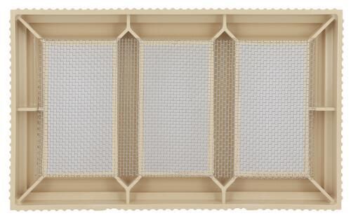 Grille d'aération à sceller Claustra PVC sable CLAU3