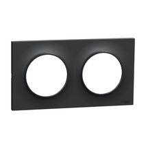 Plaque de finition Odace Styl - 2 postes - anthracite