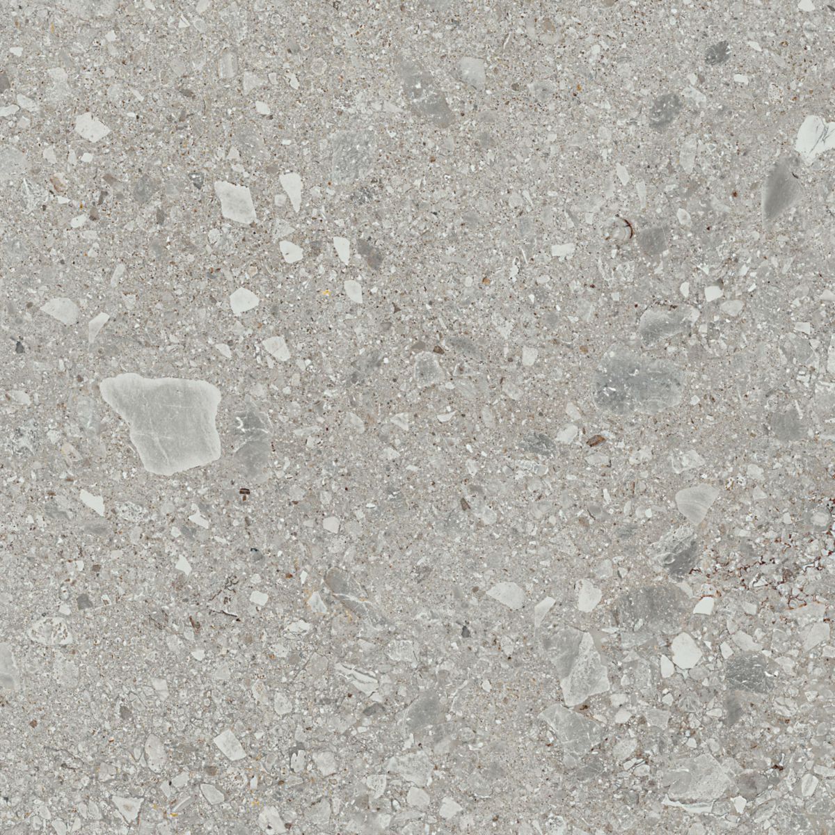 Carrelage de sol extérieur Mystone Ceppo di Grè20 - grès cérame rectifié - ton grey structuré - 80x80 cm - ép. 20 mm