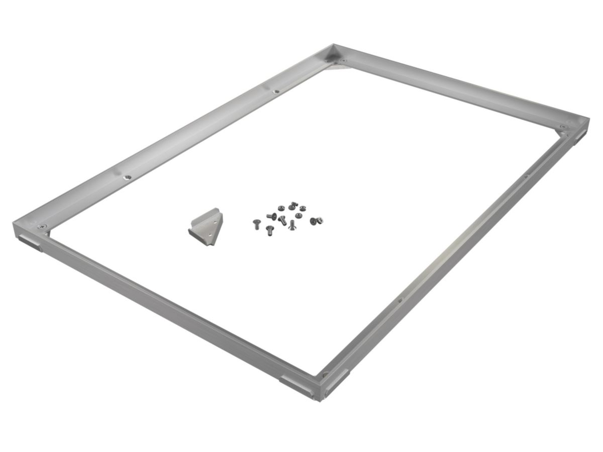 Cadre aluminium Spezial 20 + fixations d'angle - 20x20x3 mm