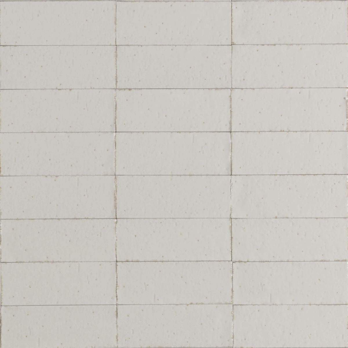 Carrelage mural Glacé - grès cérame émaillé - ton bianco glossy - 7,5x20 cm - ép. 11,5 mm