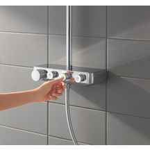 Colonne de douche avec mitigeur thermostatique Euphoria SmartControl System 310 Duo Chromé 26507000