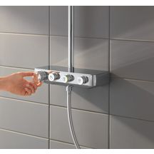 Colonne de douche avec mitigeur thermostatique Euphoria SmartControl System 310 Duo Chromé 26507000