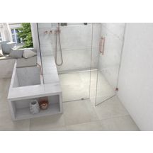 Wedi Fundo Riolito Neo receveur avec écoulement linéaire court 900x900x50mm canal 300mm Réf. 075100031