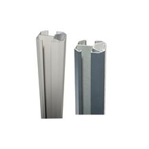 Poteau grand vent 3 en 1 - aluminium thermolaqué sablé - L. 2,315 m - 64x70 mm