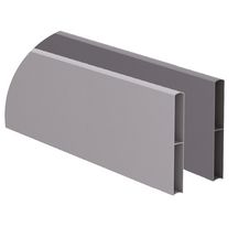 Lame écran pour claustra aluminium - anthracite sablé - 21x145,7x1797 mm