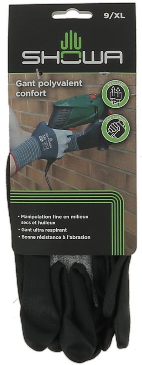 Gants manutention légère milieu sec 381 multi-usages confort taille 9 (XL)