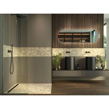 Carrelage sol/mur grès cérame Ontario - ref KEG-23111 - beige mosaique - 29,8x29,8 cm