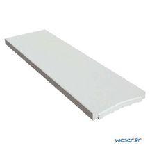 Chaperon de mur plat Optipose - blanc - 99x30x4 cm