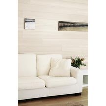 Lambris Arte Deco pin maritime brossé blanc 20 x 155 x 2400 mm