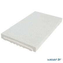 Chaperon Optipose plat 49 x 28 x 4 cm blanc cassé CHROP028B