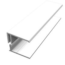 Bordure U PRO clipsable blanc longueur 3m Réf: FC301E3