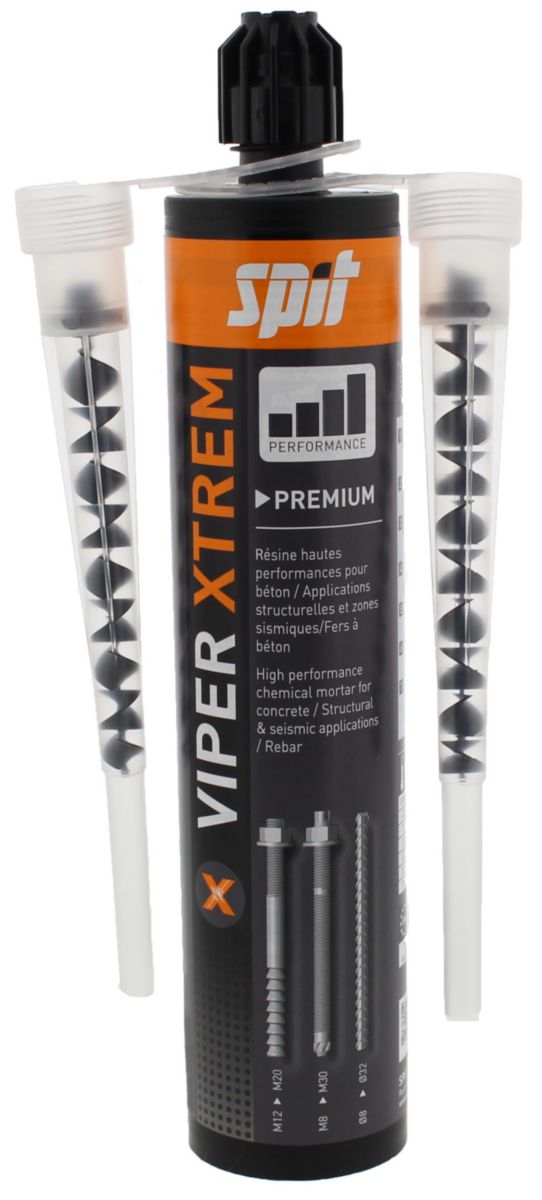 Résine vinylester Viper Xtrem + 2 buses - cartouche de 410 ml