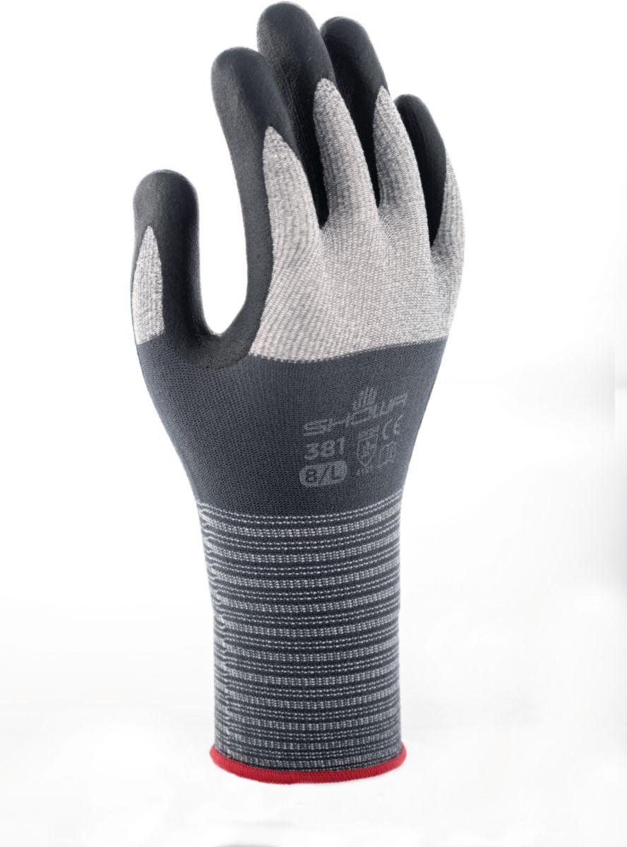 Pack de 10 paires de gants polyvalents confort taille 8/L Réf. 381 EU L/Grey