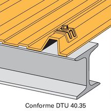 Kit de fixation pour P13 RAL 8012 boite de 25 pièces