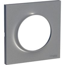 Plaque de finition simple Odace - aluminium