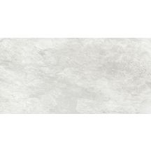 Carrelage sol extérieur grès cérame émaillé antidérapant Splash Slate - blanc - 30x60 cm