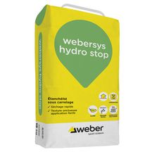 Système d'étanchéité sous carrelage Webersys hydro stop - sac de 15 kg