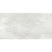 Carrelage sol extérieur grès cérame émaillé antidérapant Splash Slate - blanc - 30x60 cm