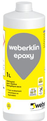 Nettoyant weberklin époxy pour revêtement céramique - bidon de 1 l