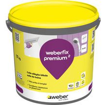 Colle allégée weberfix premium² pour mur intérieur de salle de bains - seau de 17 kg