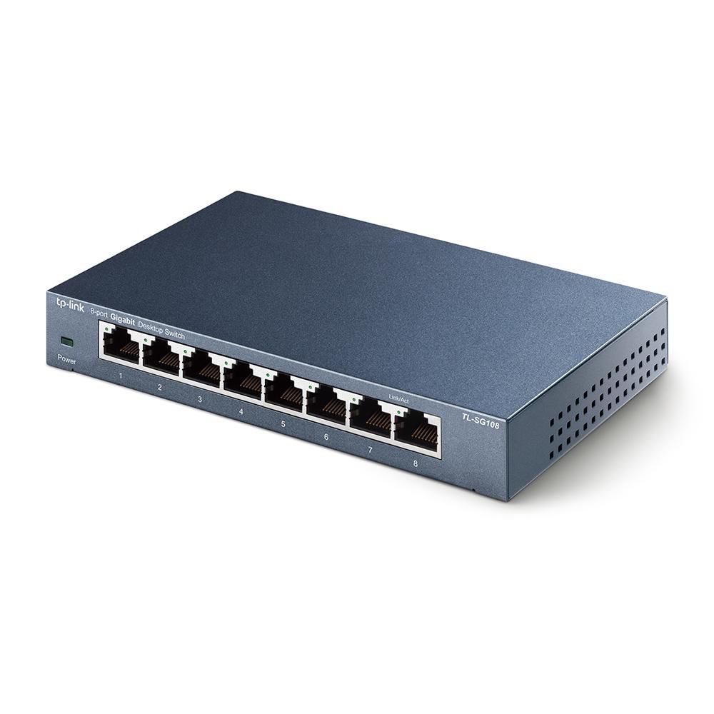 Switch ethernet de bureau TL-SG108 - 8 ports RJ45 10/100/1000 Mbps