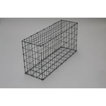 Gabion paysager - non monté, avec tirants - maille 5x10 cm - 100x50x30 cm