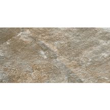 Carrelage sol extérieur grès cérame émaillé antidérapant Splash Slate - grège - 30x60 cm