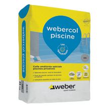 Colle améliorée spéciale piscine Webercol Piscine - gris - sac de 25 kg