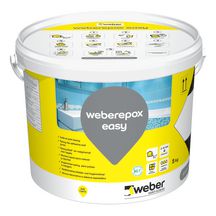 Mortier-colle de jointoiement weberepox Easy pour carrelage - blanc pur E06 - seau de 5 kg