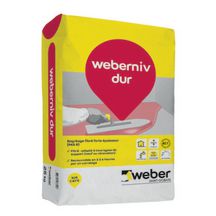 Enduit de ragréage fibré weberniv dur - gris - sac de 25 kg