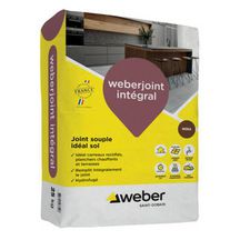 Mortier weberjoint integral pour sol et carreaux rectifiés - ton moka T02 - sac de 25 kg