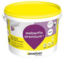 Colle allégée weberfix premium² pour mur intérieur de salle de bains - seau de 5 kg