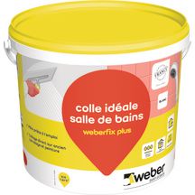 Colle à carrelage weberfix plus pour mur intérieur - seau de 15 kg