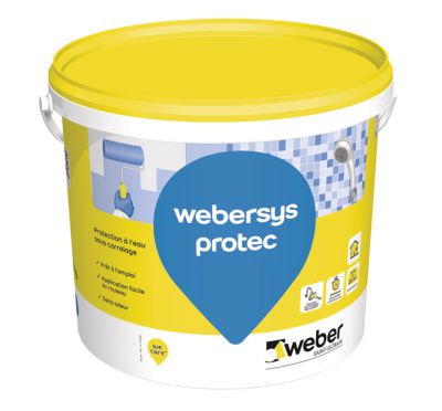 Système de protection à l'eau sous carrelage webersys protec - seau de 20 kg