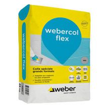 Mortier-colle pour carrelage grand format webercol flex - gris - sac de 25 kg