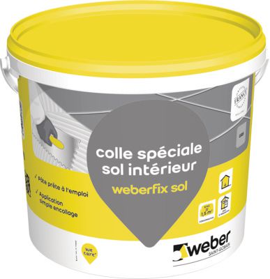 Colle weberfix sol pour carrelage intérieur - seau de 8 kg