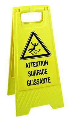 Chevalet "attention surface glissante"