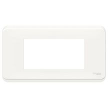 Plaque de finition Unica Pro - 4 modules - blanc