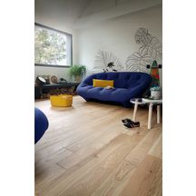 Parquet contrecollé Diva 139 Clic - chêne zénitude vernis bois flotté - l. 139 mm x L. 495-1992 mm - ép. 12 mm