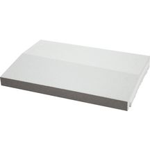 Chaperon de mur Optipose 2 pentes - blanc cassé - 49x33x4/5,4 cm